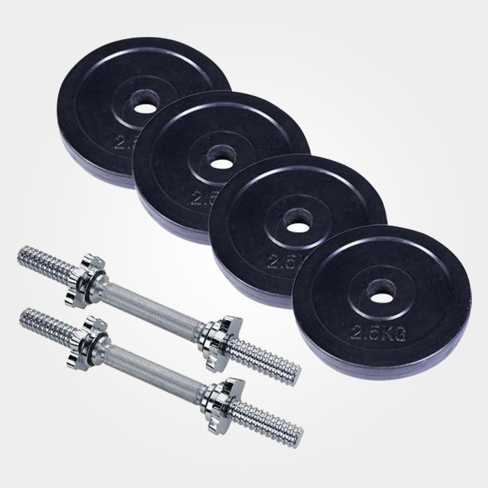 Dumbbell Set With Two Sticks 10Kg Asian Sky Shop BD